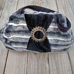 Atenti Faux Fur "Doctor" Bag